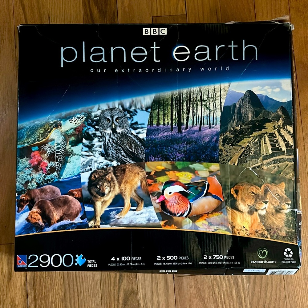 BBC Planet Earth Jigsaw Puzzle Set - Set of 8 Puzzles
